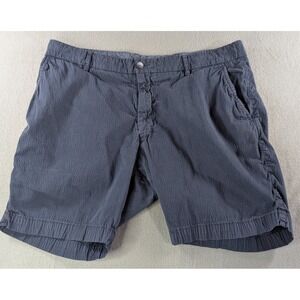 Ballin True Khaki Seersucker Chino Shorts Navy Blue Men's Size 38